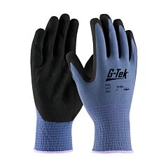 Pip 34-500/Xl G-Tek Gp, 13G Blue Nylon Shell, Black Nitrile Microsurface Grip, Pack Of 12 Pairs