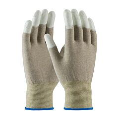 Pip 40-6416/L Cleanteam Seamless Knit Nylon / Copper Fiber Electrostatic Dissipative (Esd) Glove With Polyurethane Coated Smooth Grip On Fingertips, Brown, Size Large