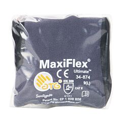 Maxiflex® Ultimate™ 34-874V/L Seamless Knit Nylon/Elastane Gloves, Nitrile Coated Microfoam Grip On Palm & Fingers, Vend-Ready, Size Large