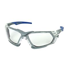 Pip 250-54-0520 Fortify Full Frame Safety Glasses With Gray Frame, Clear Lens, Foam Padding And Anti-Scratch / Fogless 3Sixty Coating