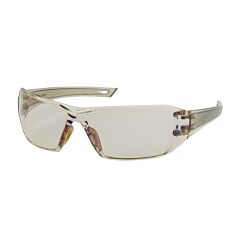 Pip 250-46-0226 Captain Rimless Safety Glasses With Clear Temple, I/O Blue Lens And Anti-Scratch / Anti-Fog Coating