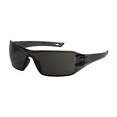 Pip 250-46-0521 Captain Rimless Safety Glasses With Gray Temple, Gray Lens And Anti-Scratch / Fogless 3Sixty Coating