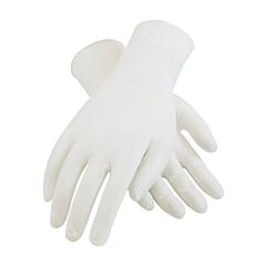 Pip 100-332400/M Cleanteam Single Use Class 100 Cleanroom Nitrile Glove With Finger Textured Grip - 9.5", White, Size Medium
