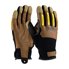 Pip 120-4200/S Maximum Safety, Reinforced Goatskin Leather Palm, Tpr On Fingers, 1/Pair