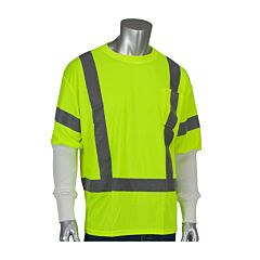 Pip 313-Cntsely-2X-Pri18W Pip Ansi Type R Class 3 Short Sleeve T-Shirt With Integrated Pritex Antimicrobial Sleeve, Size 2X,18"