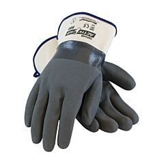 Pip 56-Ag588/Xl Activgrip Supported, 15G Cotton, Gray Nitrile Microfinish, Safe Cuff, Pack Of 12 Pairs