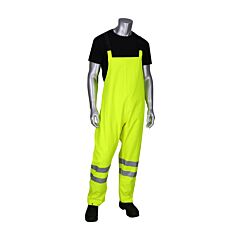 Pip 355-2501Ar-Ly/S Vizar Ar/Fr Ansi Class E Heavy Duty Waterproof Breathable Bib, Size Small