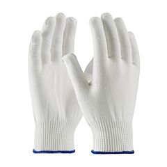 Pip 40-230M Cleanteam Light Weight Seamless Knit Stretch Polyester Clean Environment Glove - Silicone-Free, White, Size Medium