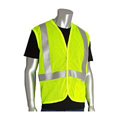 Pip 305-2100-4X Pip Ansi Type R Class 2 Ar/Fr Mesh Vest, Hi-Viz Yellow, Size 4X-Large