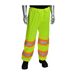 Pip 319-Mtply-4X/5X Pip Ansi 107 Class E Two-Tone Mesh Pant, Hi-Viz Yellow, Size 4X/5X