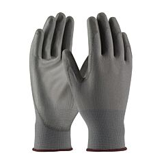 Pip 33-G115/Xl Gray Polyester 13G Shell, Gray Pu Coated Smooth Grip, Unbranded, Pack Of 12 Pairs
