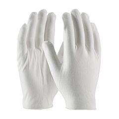 Pip 97-520 Cleanteam Medium Weight Cotton Lisle Inspection Glove With Unhemmed Cuff - Men'S, White, Size Mens