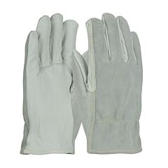 Pip 09-K3720/L Goatskin/Split Cowhide Drivers, 13G Kevlar Lining, Straight Thumb, A2, Pack Of 12 Pairs