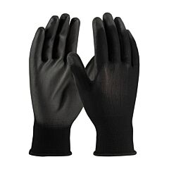 Pip 33-B115/Xxl Black Polyester 13G Shell, Black Pu Coated Smooth Grip, Unbranded, Pack Of 12 Pairs