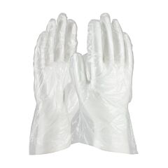 Ambi-Dex® 65-543/S Food Grade Disposable Polyethylene Gloves With Embossed Grip, Clear, Size Small