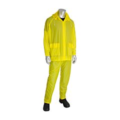 Pip 201-100X3 Base10 Value 3-Piece Rainsuit - 0.10 Mm, Yellow, Size X3