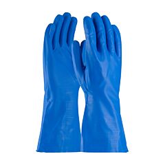 Assurance® 50-N160B/Xl Unsupported Nitrile Gloves, Flock Lined With Raised Diamond Grip, 15 Mil, Blue, Size X-Large