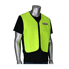 Pip 390-Ez100-Ly/3X Ez-Cool Evaporative Cooling Vest, Hi-Viz Yellow, Size 3X-Large