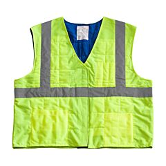 Pip 390-Ez202-Ys/M Ez-Cool Ansi Type R Class 2 Evaporative Cooling Vest, Hi-Viz Yellow, Size Small