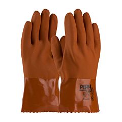 Pip 58-8650/L Permflex, Cold Resistant Supported Pvc, Brown, Rough Coated, 10 Inch, Pack Of 12 Pairs