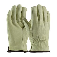 Pip 77-418/M Top Grain Pigskin Drivers, Premium, Wht. Thermal, Straight Thumb, Pack Of 12 Pairs
