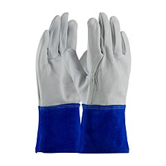 Pip 75-4854/S Mig Tig, Top Grain Goatskin, Split Leather Gt Cuff, Sewn W/Kevlar, Pack Of 12 Pairs