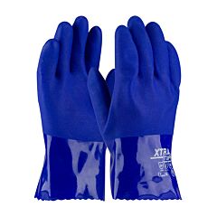 Pip 58-8655/Xl Xtratuff, Oil Resistant Supported Pvc, Blue, Rough Coated, 10 Inch, Pack Of 12 Pairs