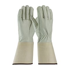Pip 68-101G/Xl Top Grain Cowhide Drivers, Superior Grade, Straight Thumb, Gauntlet Cuff, Pack Of 12 Pairs