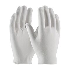Pip 97-511 Cleanteam Economy, Light Weight Cotton Lisle / Polyester Inspection Glove With Unhemmed Cuff - Ladies', White, Size Ladies