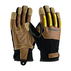 Pip 120-4100/M Maximum Safety, Kevlar Lined, Goat Leather Palm, Tpr On Fingers, En4, 1/Pair