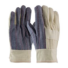 Pip 94-934 Premium Grade Hot Mill Gloves With Three-Layers Of Cotton Canvas And Denim Palm, 34 Oz, Natural, Size Men'S