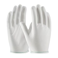 Pip 98-740/Xxl Cleanteam 40 Denier Tricot Inspection Glove With Rolled Hem Cuff - Men'S, White, Size 2X-Large