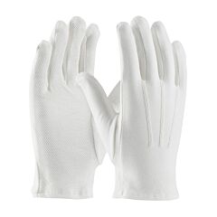 Pip 130-100Wmpd/Xl Cabaret 100% Cotton Dress, White, Open Cuff, Dotted Palm, Raise Stitch, Pack Of 12 Pairs