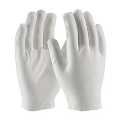 Pip 97-540 Cleanteam Heavy Weight Cotton Lisle Inspection Glove With Unhemmed Cuff - Men'S, White, Size Mens