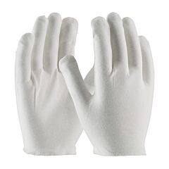 Pip 97-540H Cleanteam Heavy Weight Cotton Lisle Inspection Glove With Overcast Hem Cuff - Men'S, White, Size Mens