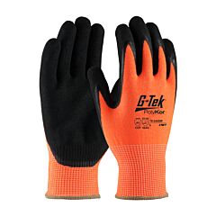 Pip 16-340Or/Xxl G-Tek Polykor, Hv Orange 13G Shell, Dd Nitrile Microsurface Grip, A3, Pack Of 12 Pairs