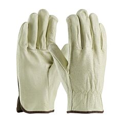 Pip 70-318/M Top Grain Pigskin Leather Drivers, Premium Grade, Straight Thumb, Pack Of 12 Pairs