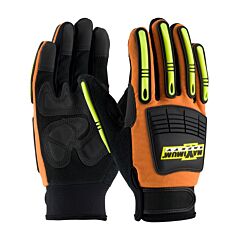 Pip 120-5900/M Maximum Safety Mog, Synthetic Leather Palm W/ Tpr Protection, 1/Pair