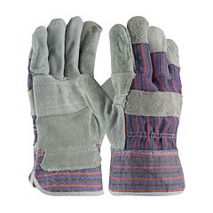 Pip 85-7500P Econ Series, Reinforced Palm, Blue/Black/Red Striped, Starched Sc, Pack Of 12 Pairs
