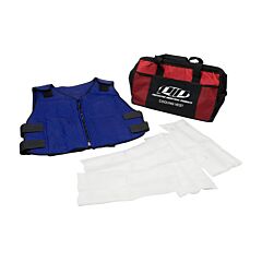 Pip 390-Ezfrpc-M/L Ez-Cool Premium Fr Phase Change Active Fit Cooling Vest With Insulated Cooler Bag, Navy, Size M/L