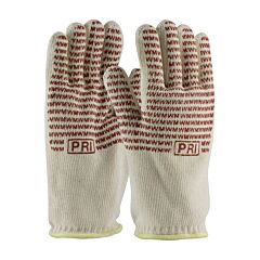 Pip 43-802S Pip Double-Layered Cotton Seamless Knit Hot Mill Glove With Double-Sided Evergrip Nitrile Coating - 32 Oz, Natural, Size Small