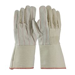 Pip 94-924G Premium Grade Hot Mill Gloves With Two-Layers Of Cotton Canvas, 24 Oz, Natural, Size Men'S