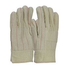 Pip 94-928I Economy Grade Hot Mill Gloves With Three-Layers Of Cotton Canvas And Burlap Liner, 28 Oz, Natural, Size Men'S