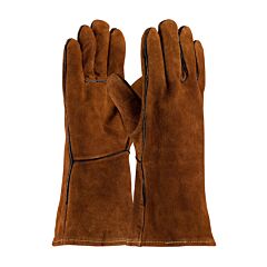 Pip 73-7088 Welding Glove, Shoulder Grade, Cotton Lining, Golden Brown Color, Pack Of 12 Pairs