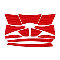 Pip 281-Cr2-10-Re Jsp Cr2 Reflective Kit For Cap Style Hard Hats, Red
