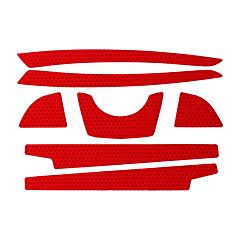 Jsp 281-Cr2Fb-10-Re Cr2 Reflective Decal Kit, Red, For Jsp Evolution 6100 Full Brim Hard Hats, Red, Size One Size