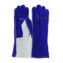 Pip 73-7250 Welding Glove, Side Split, Foam Lining, Blue/Gry, Sewn W/Kevlar, Pack Of 12 Pairs
