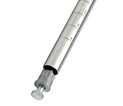 Quantum P42S Single Wire Shelving Post, One 42"H Post - 304 Stainless Steel