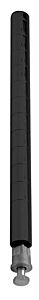 Quantum P63Bk Single Wire Shelving Post, One 63"H Post - Black
