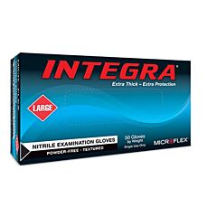 Microflex N865 Nitrile Exam Gloves Powder Free Ambi 8-Mil 2X-Large Blue